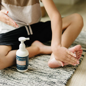 Living the Good Life Naturally application on arm demonstrating smooth absorption