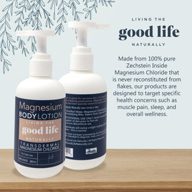 Living the Good Life Naturally lotion texture close-up showing creamy finish