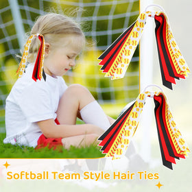 LiYiQ in-use ponytail ribbon demonstrating secure hold during activity