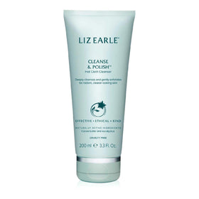 Liz Earle front packaging showing cleanser tube and brand clarity benefit