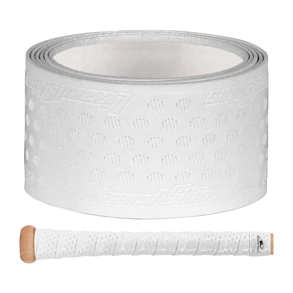 Lizard Skins DSP Ultra front packaging showing diamond white grip and features