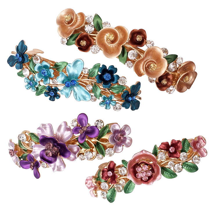 Lizzie Kay gift box showing four colorful barrettes, perfect present