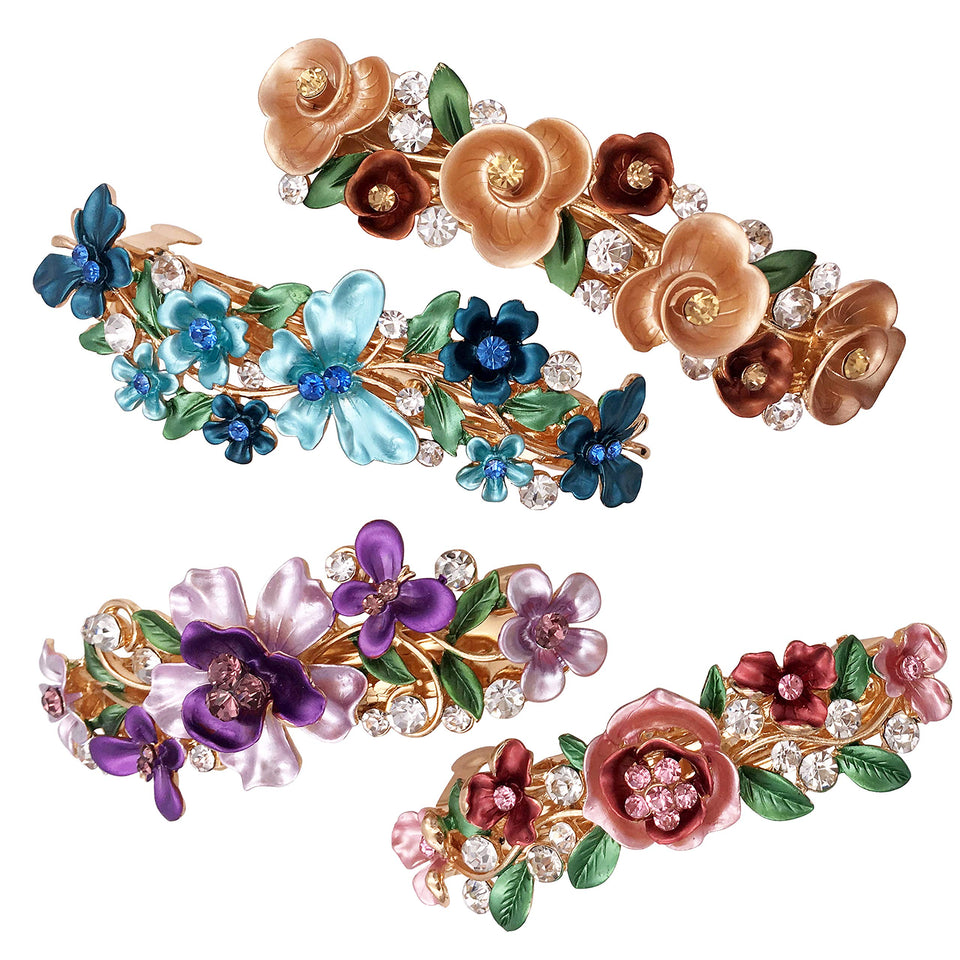 Lizzie Kay gift box showing four colorful barrettes, perfect present