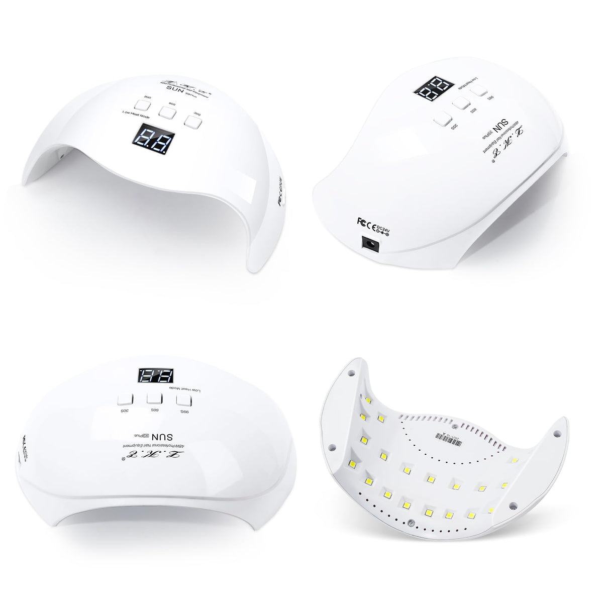 LKE lamp top LCD display highlighting timer control for precision