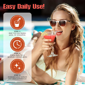 LLIOBGV mixed in a smoothie showing convenient daily use