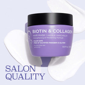 L LUSETA being applied to damp hair demonstrating smooth detangling benefit