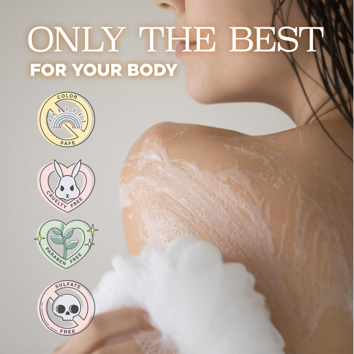 L LUSETA collagen visual detail illustrating skin-smoothing ingredient benefits