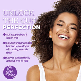 L LUSETA styled curls in bathroom mirror illustrating everyday use benefit