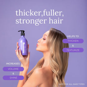 L LUSETA ingredient display with biotin and collagen emphasizing strengthening benefits
