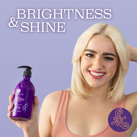 L LUSETA bottle back with ingredients list visible indicating sulfate-free, nourishing benefit