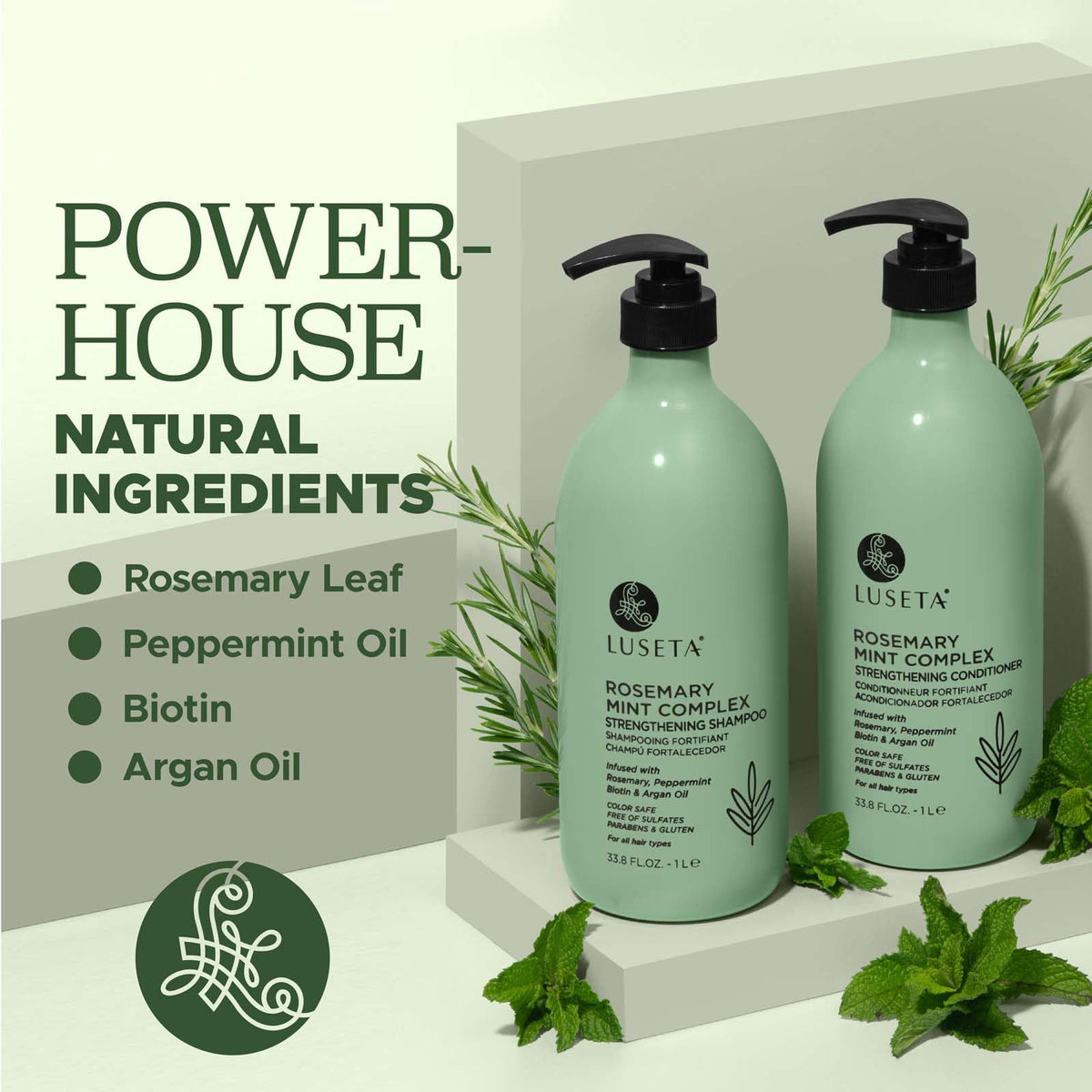 L LUSETA shampoo suds texture demonstrating gentle cleansing and lather