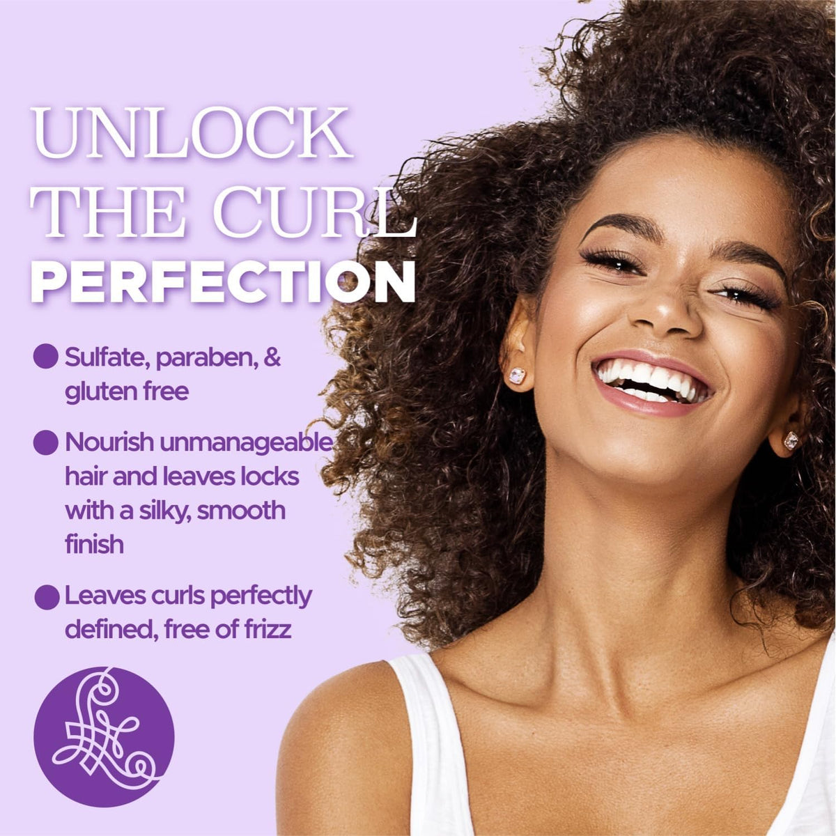 L LUSETA conditioner texture close-up demonstrating creamy, lightweight hydration