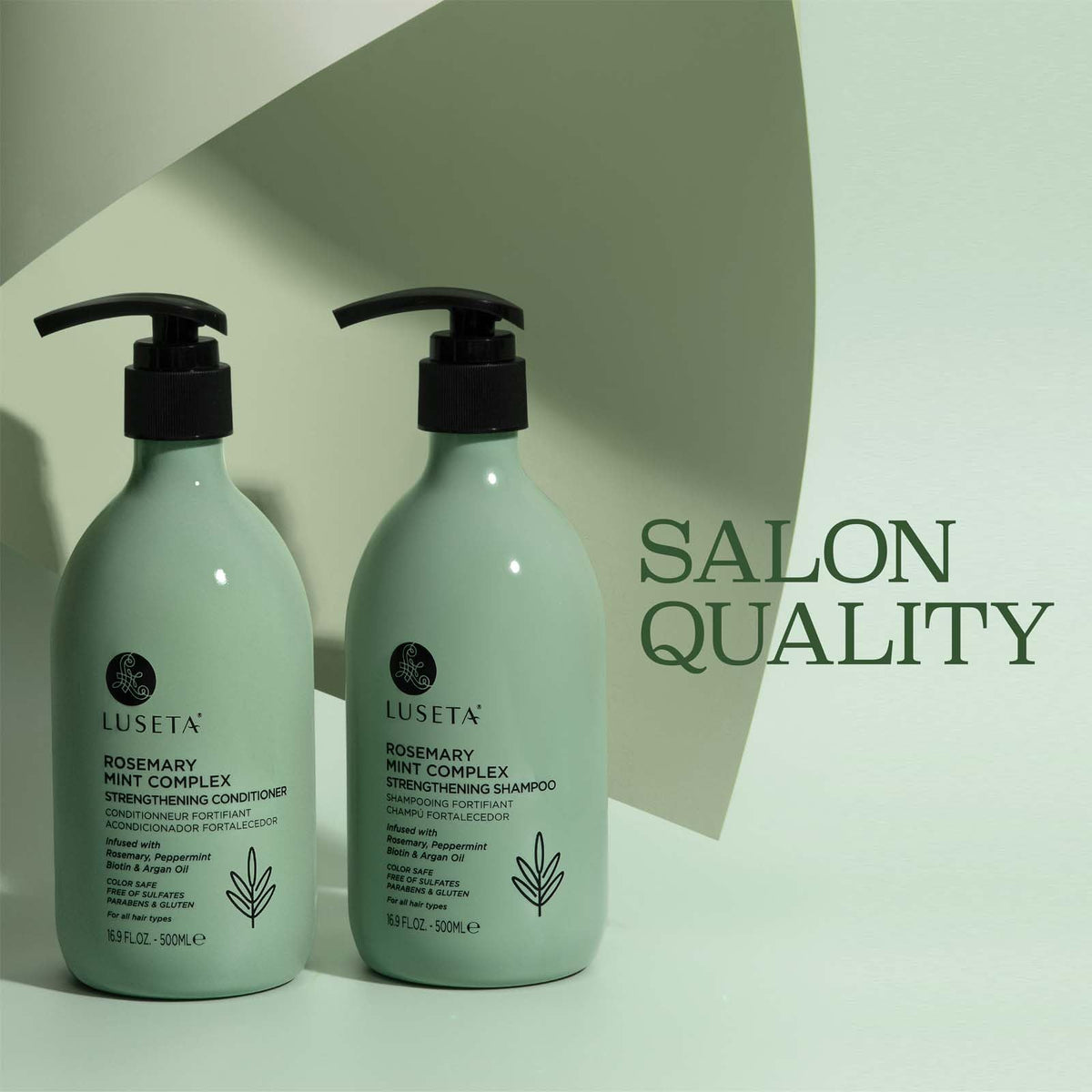 L LUSETA shampoo foam lather texture illustrating gentle cleansing