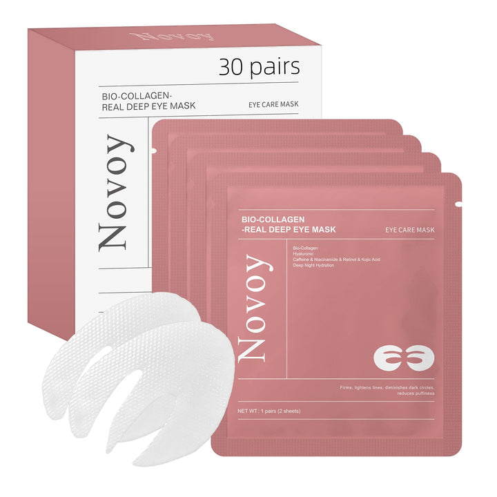 LLVYUO Novoy rose front packaging showing 30 pairs and benefits