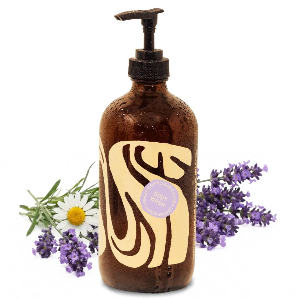 Local Revival front label showing Lavender Bloom scent and key ingredients for clear identification