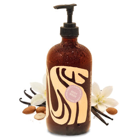 Local Revival front packaging almond vanilla showing bottle and label benefit clear branding