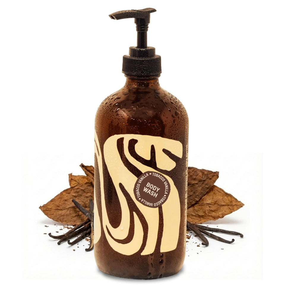 Local Revival front bottle shot showing tobacco vanilla scent benefit