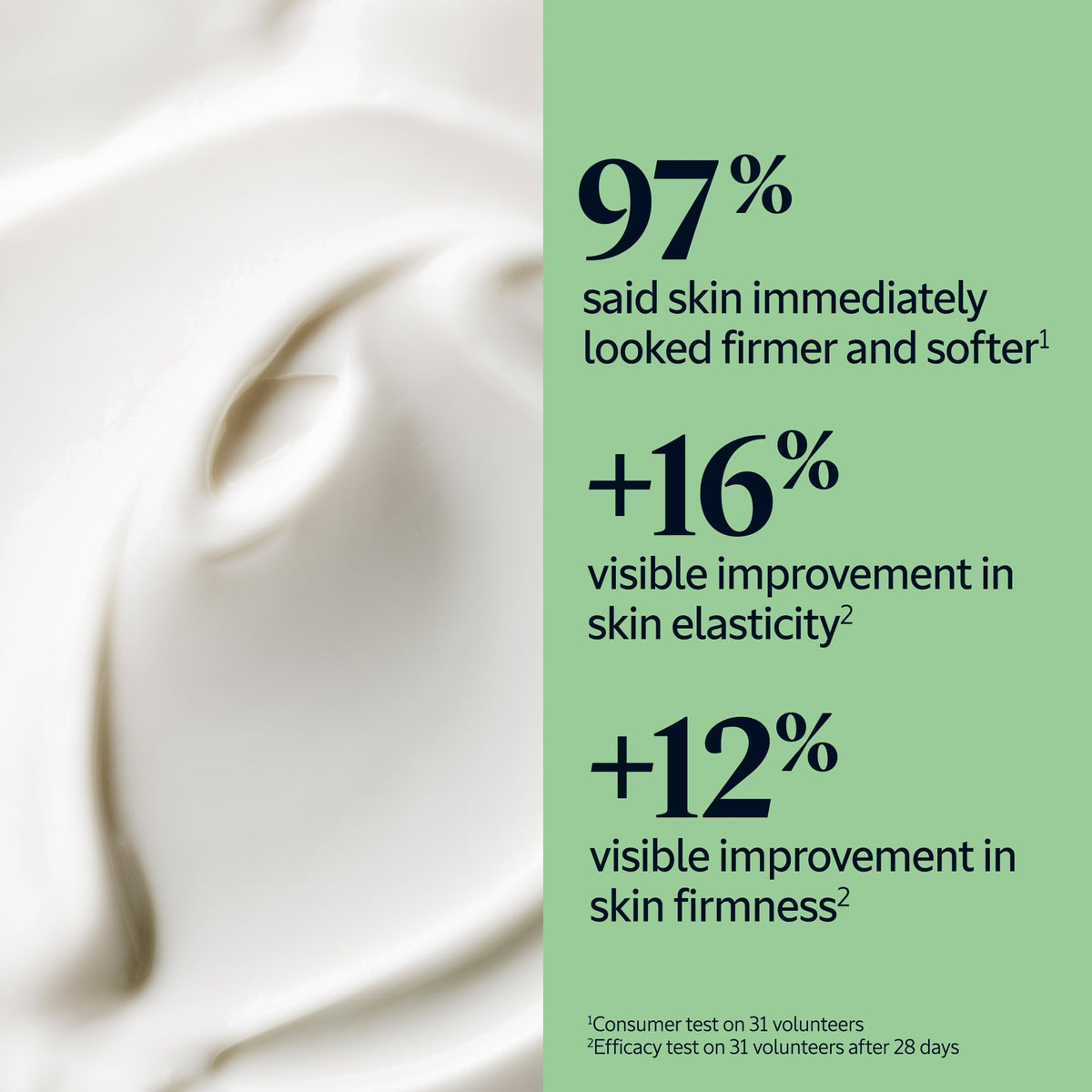 L'OCCITANE pumping cream dispensed to demonstrate easy use and quick absorption