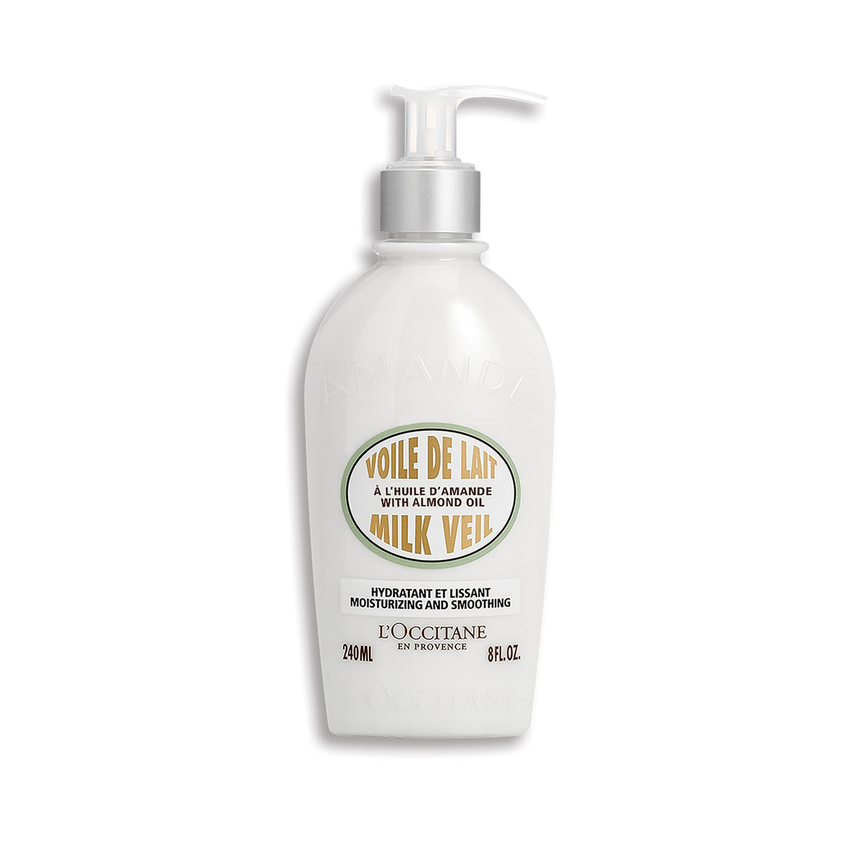 L'OCCITANE front packaging of almond milk veil for quick hydration