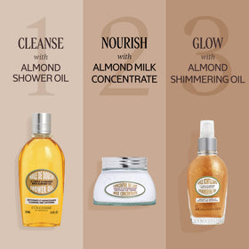 L'OCCITANE almond blossom ingredient shot highlighting natural scent and nourishment