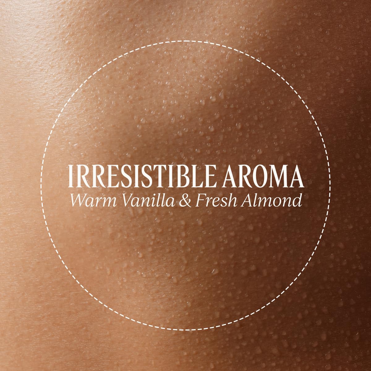L'OCCITANE label detail highlighting almond fragrance and product info