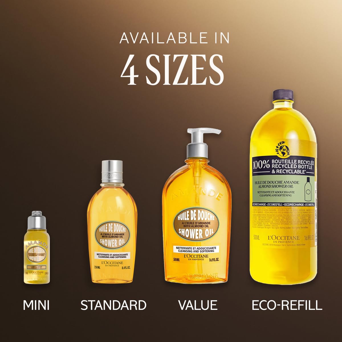 L'OCCITANE bottle in bathroom lifestyle scene evoking comforting ritual