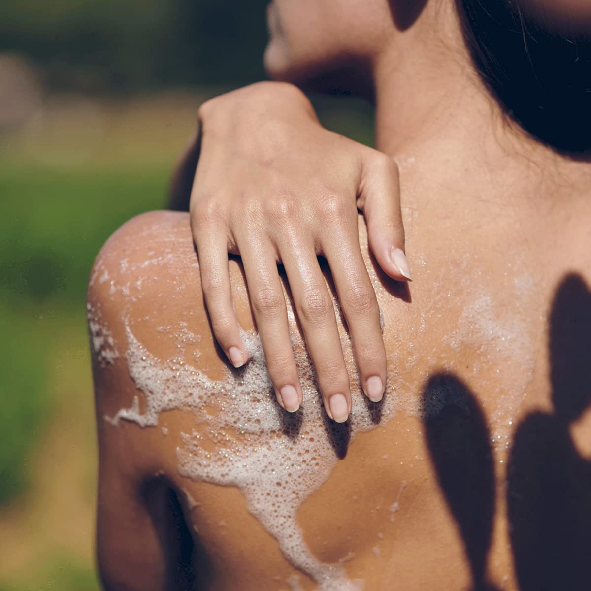 L'OCCITANE product in bathroom setting conveying refreshing shower experience benefit