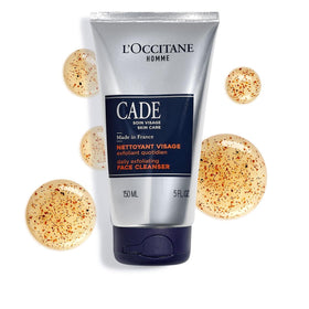 L'Occitane texture close-up showing exfoliating particles and gentle scrub benefit