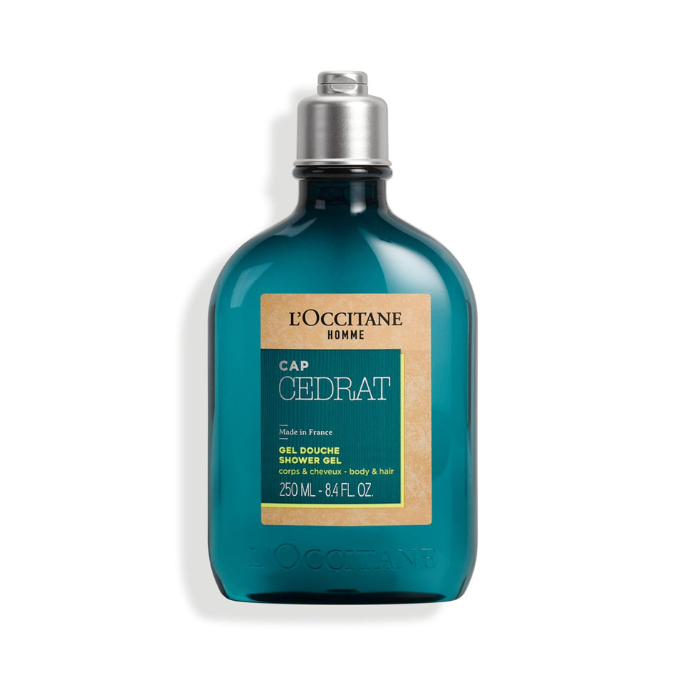 L'OCCITANE Cap Cédrat front packaging showing bottle and label benefit freshness