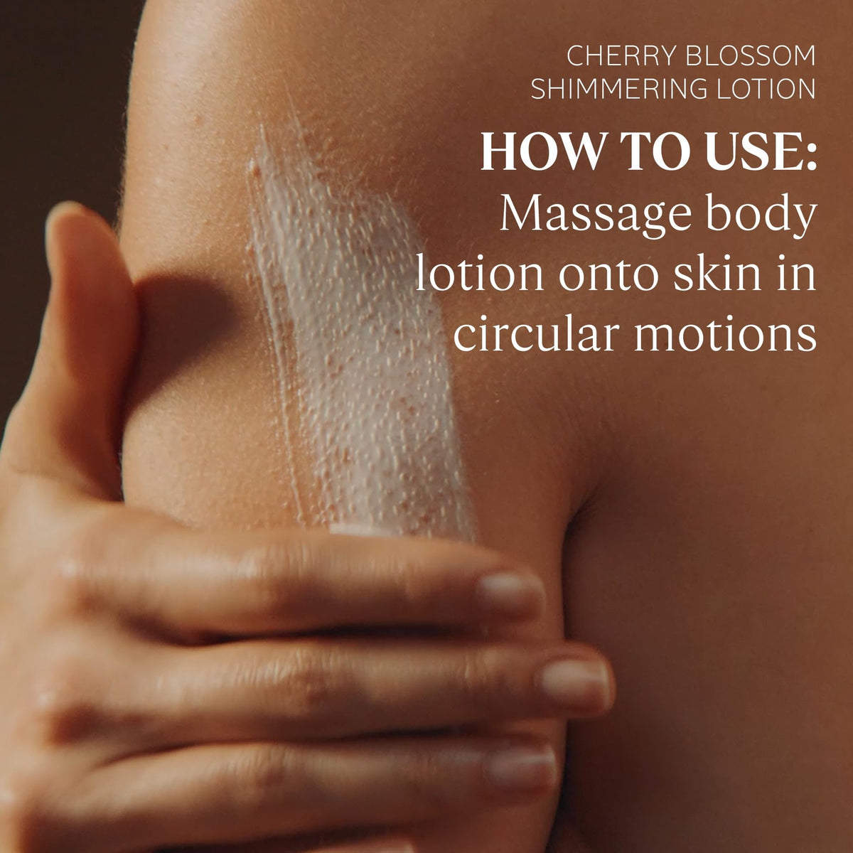 L'OCCITANE applied on arm in lifestyle scene highlighting hydrated glow