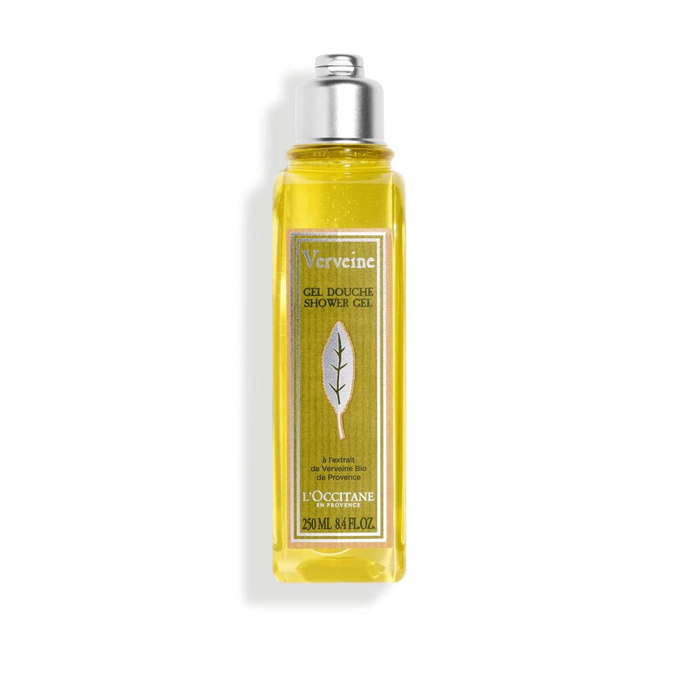 L'OCCITANE front bottle view showing citrus verbena scent and fresh uplift