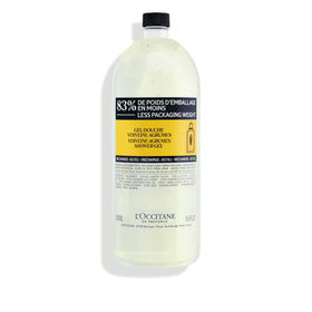 L'OCCITANE refill pouch front view showing label and volume benefit