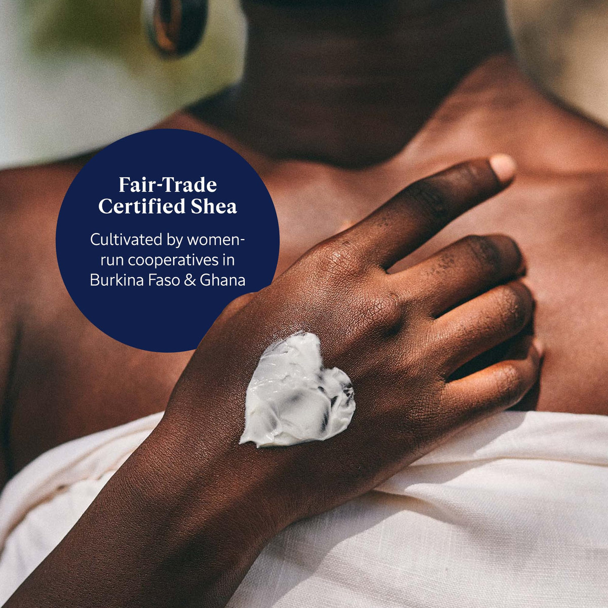 L'Occitane hand cream applied to hands in lifestyle scene for immediate softness