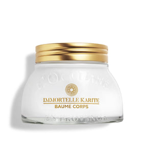 L'Occitane Immortelle Shea Body Balm front jar shows product packaging and premium finish