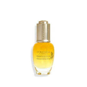 L'OCCITANE front bottle showing elegant packaging and radiance benefit