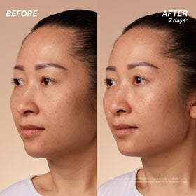 L'Occitane conceptual before-and-after lighting suggesting improved radiance benefit