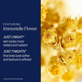 L'Occitane bottle with immortelle flowers illustrating botanical origin and antioxidant benefit