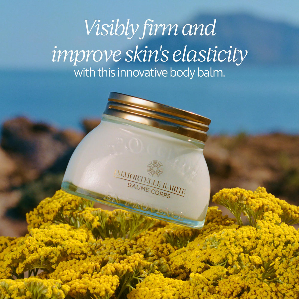 L'Occitane balm creamy texture close-up highlighting rich nourishment and spreadability