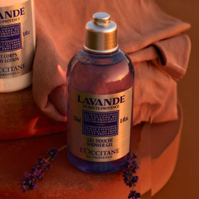 L'OCCITANE close-up of gel lather showing gentle texture and effective cleansing