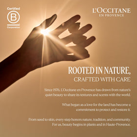 L'OCCITANE balm with small travel pouch showing portability and on-the-go care