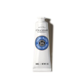 L'OCCITANE front tube view showing product and compact convenience