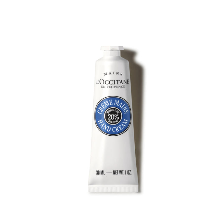 L'OCCITANE front tube view showing product and compact convenience