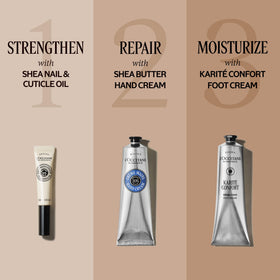 L'OCCITANE close-up of heel demonstrating smoother, healed appearance