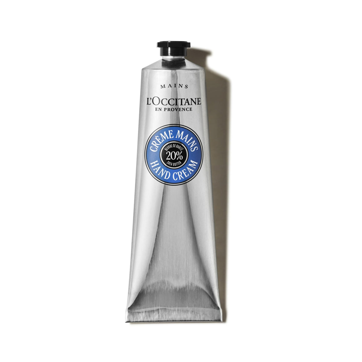 L'OCCITANE front tube showing brand and nourishing shea formula