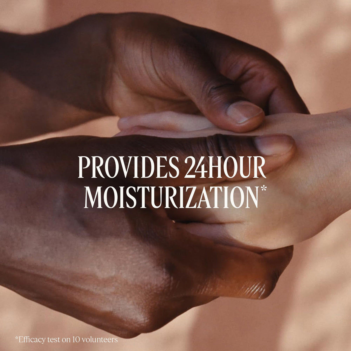 L'OCCITANE cream in palm demonstrating smooth fast absorption