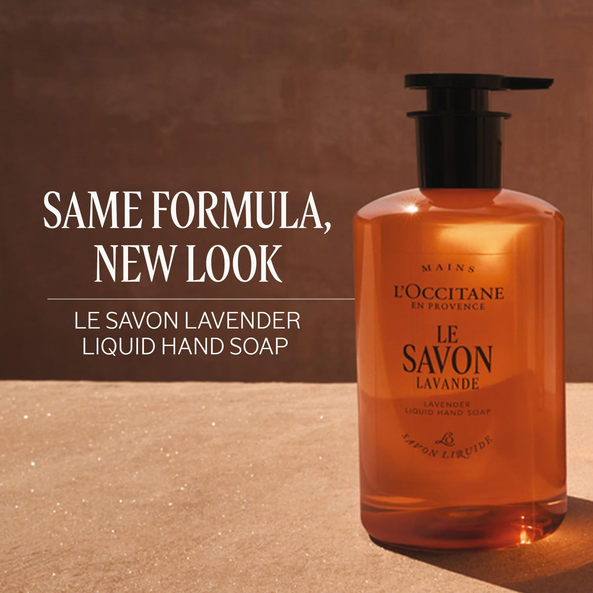 L'OCCITANE soap lather close-up showing gentle foam and mild cleanse benefit