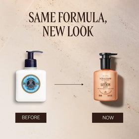L'Occitane pump close-up highlighting easy dispensing and controlled use