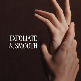 L'Occitane shea scrub on bathroom shelf in lifestyle scene promoting daily hand care routine