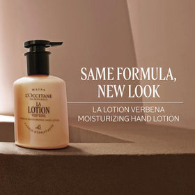 L'Occitane lotion texture on skin, demonstrates fast absorption