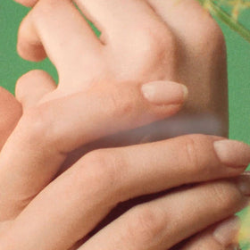 L'Occitane label close-up showing ingredients and gentle fragrance benefit